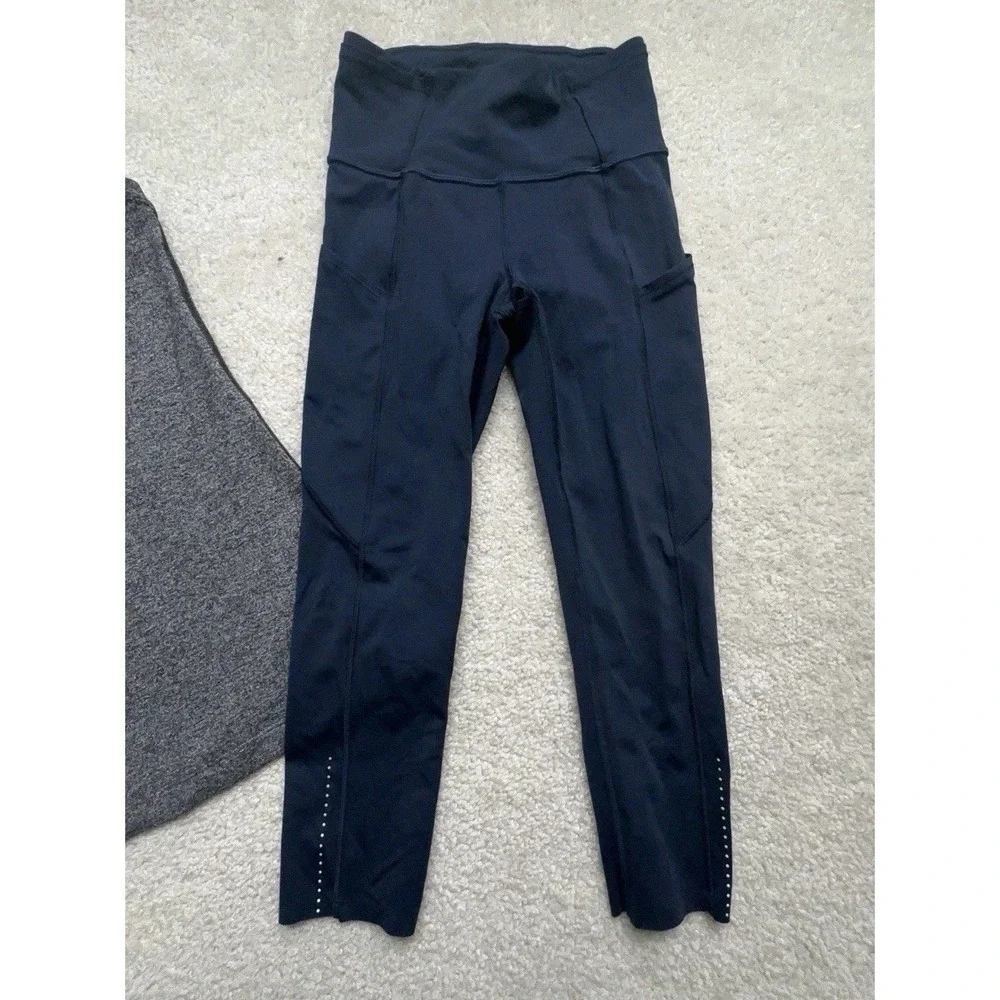 Lot of 2- Lululemon Fast And Free HR Crop 18